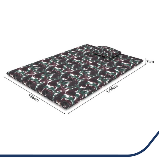 Colchonete Casal Camping Com Travesseiro 128x188x07 Plumatex