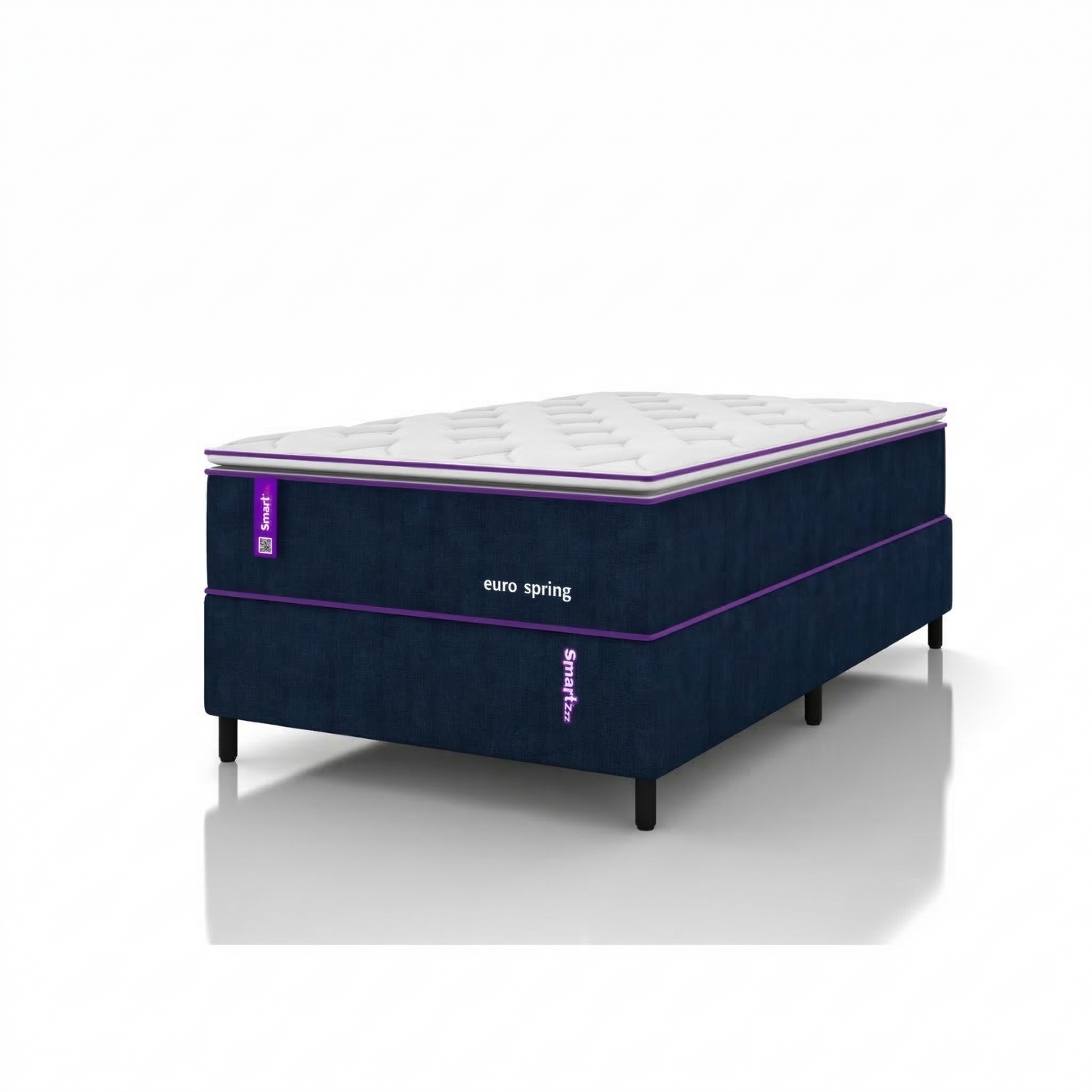 Cama Box Solteirão C/ Colchão Molas + D28 108x198 EUROSPRING