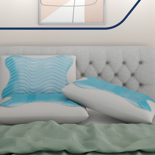 Kit 2 Travesseiros Nasa Gel Super Alto Luxo Unique