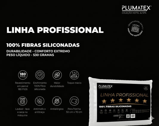 Travesseiro 100% Fibras Siliconadas 180 Fios 50x70 Plumatex