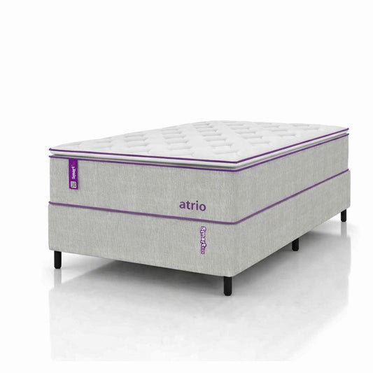 Cama Box Com Colchão Solteirão D26/D28 108 X 198 ATRIO Smartz