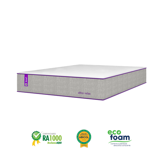 Colchão Solteirão Espuma Soft Gel D28+D25 One Side 108x198x28 ULTRA RELAX  Smartz