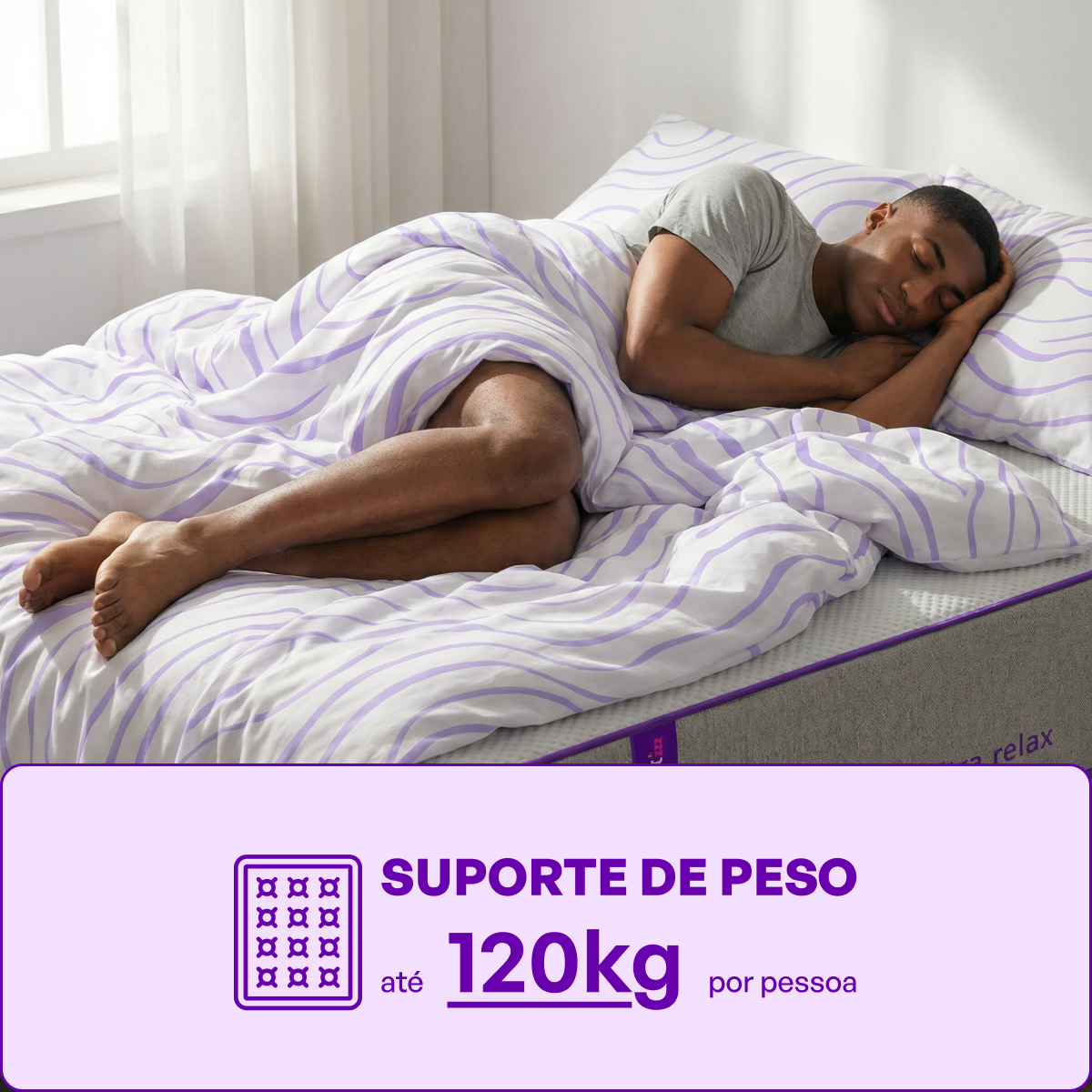 Colchão King Espuma Soft Gel 193x203x28 ULTRA RELAX Smartz