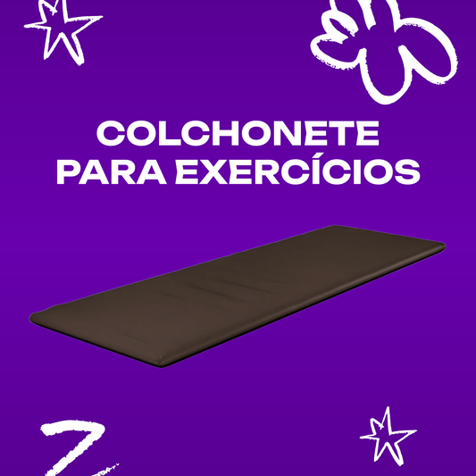 Colchonete para Exercícios 180x60x04 Academia Marrom Plumatex
