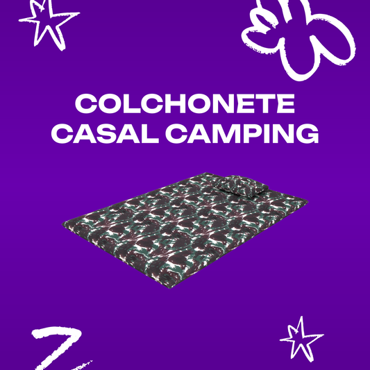 Colchonete Casal Camping com Travesseiro 128x188x04 Plumatex