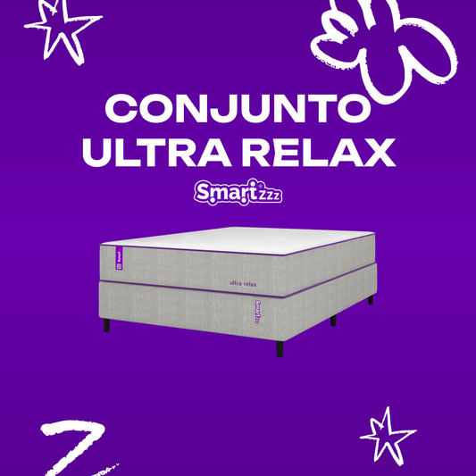 Cama Box Casal com Colchão 138x188 Ultra Relax SmartZzz