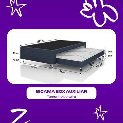 Bicama Box Auxiliar Standard 88x188x25 Plumatex