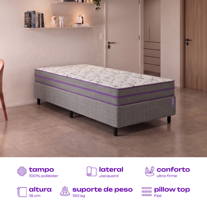 Colchão Solteiro D45 88x188x18 Ortovip SmartZzz