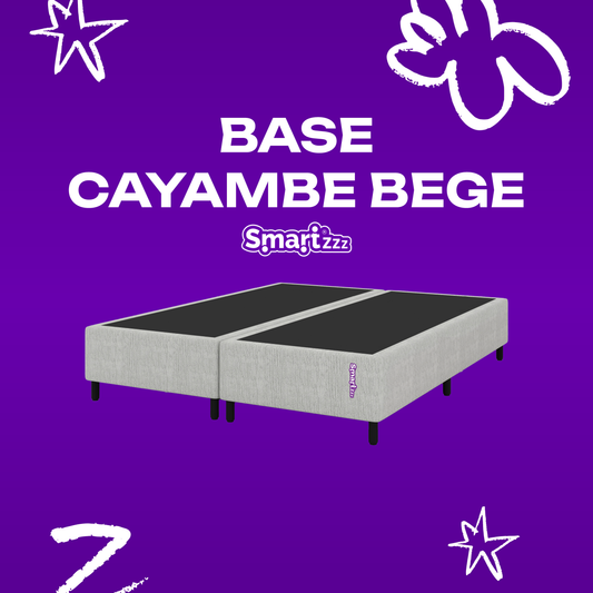 Cama Box Queen Bege 198x158x25 Jaquard Cayambe SmartZzz