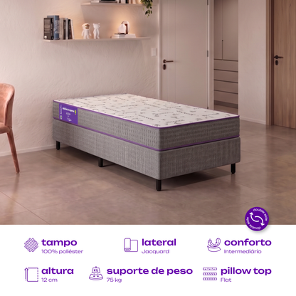 Colchão Solteiro Acction D23 78x188x12 Smartz