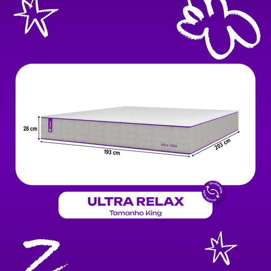 Colchão Queen Espuma Soft Gel 158x198x28 Ultra Relax SmartZzz