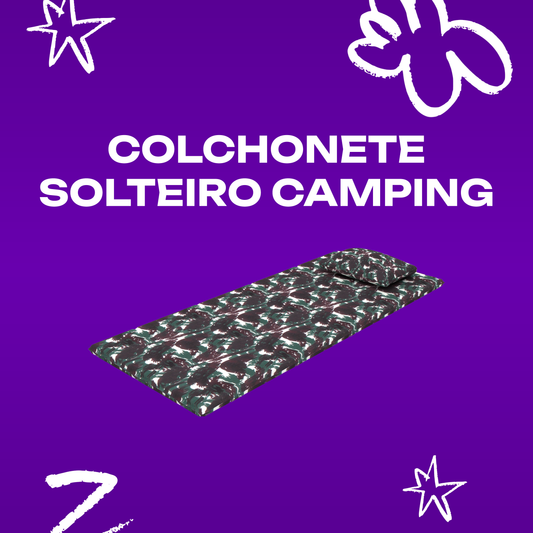 Colchonete Solteiro Camping com Travesseiro 78x188x07 Plumatex
