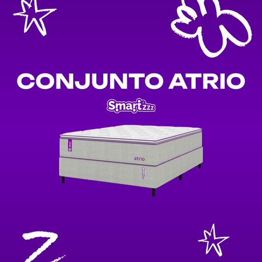 Cama Box Casal com Colchão 138x188 Ultra Relax SmartZzz