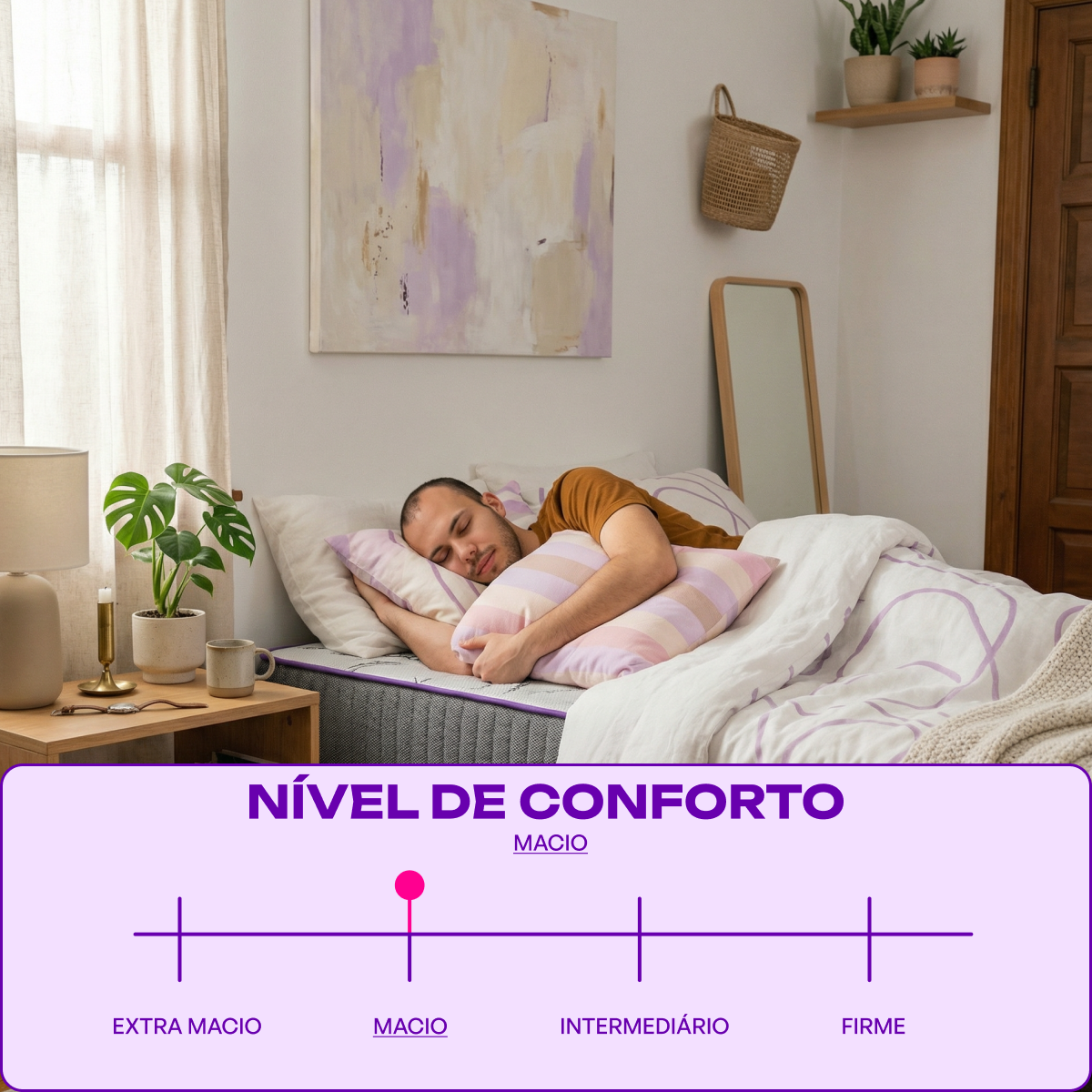 Colchão Casal D20 138x188x12 Acction Smartz