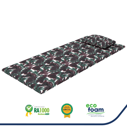 Colchonete Para Camping Com Travesseiro 78x188x07 Plumatex