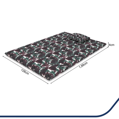 Colchonete Casal Camping Com Travesseiro 128x188x04 Plumatex