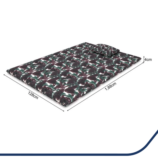Colchonete Casal Camping Com Travesseiro 128x188x04 Plumatex