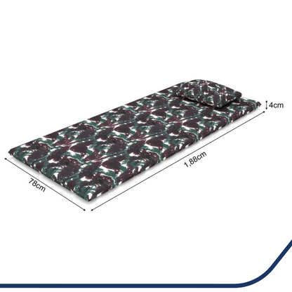 Colchonete Solteiro Camping Com Travesseiro 78x188 Plumatex