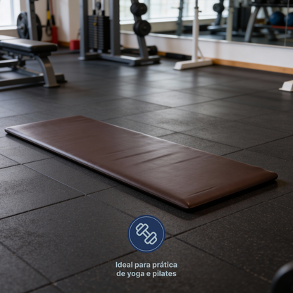 Colchonete Para Exercícios 90x45x4 Academia Marrom Plumatex