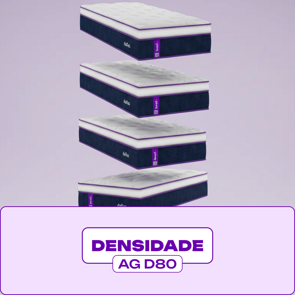 Colchão Casal Molas Ensacadas 138x188x28 DALLAS Smartz