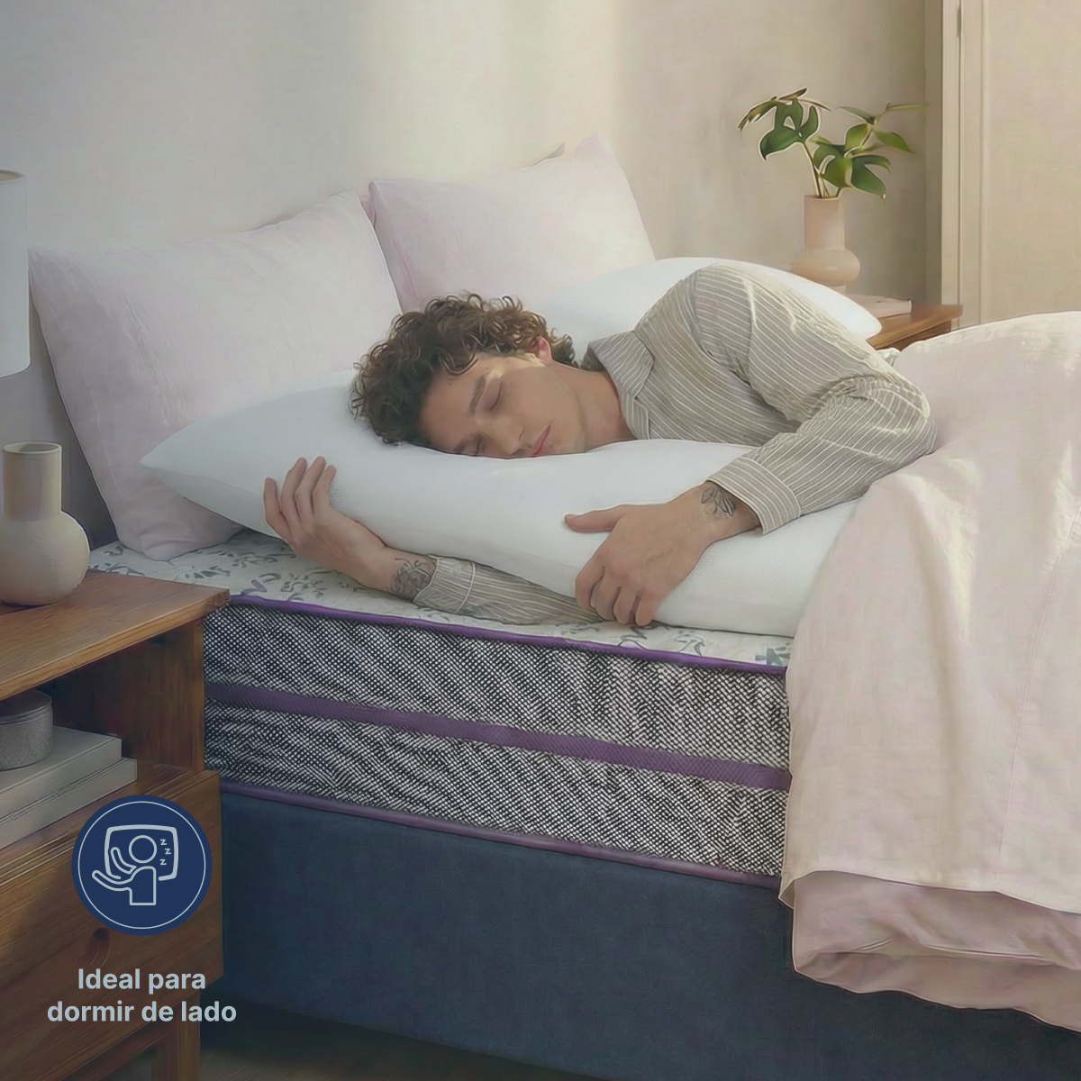 Travesseiro de Corpo Max Body Alpino 142x35x17 Plumatex