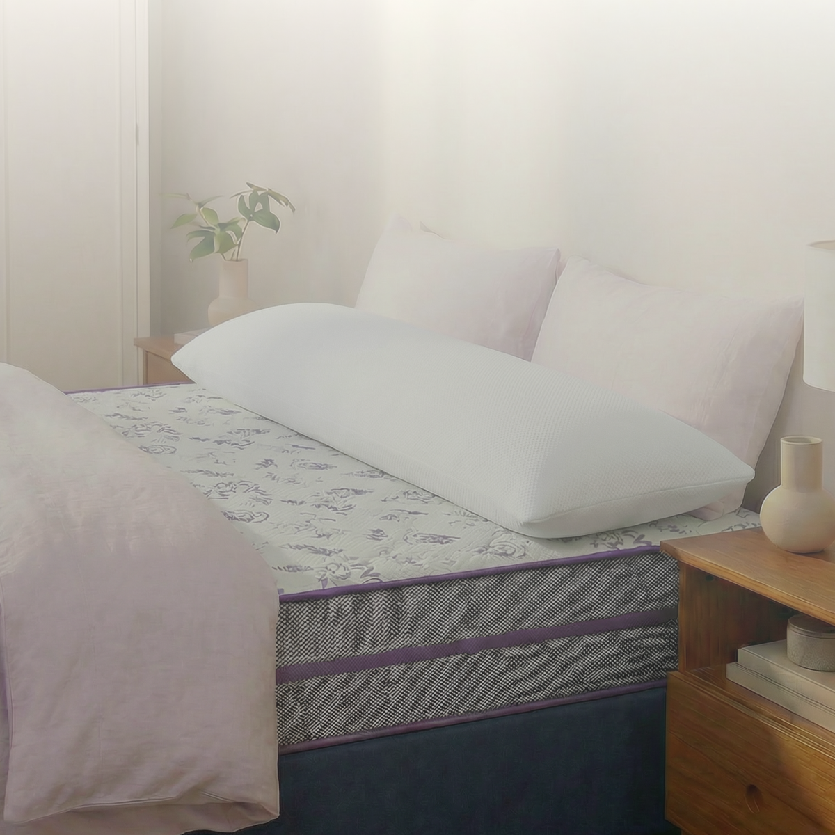 Travesseiro de Corpo Max Body Alpino 142x35x17 Plumatex