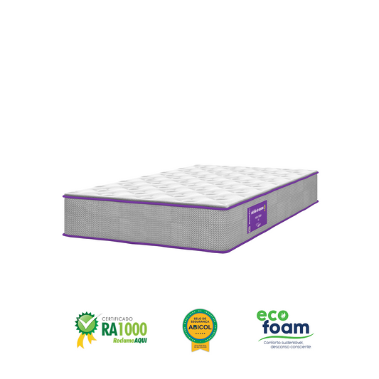 Colchão Solteirão MAXRELAX Espuma D33 108x198 Suporte Firme Smartz