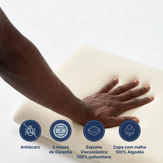 Kit 3 Travesseiros Nasa Viscoelástico Antialérgico Maxx Plumatex