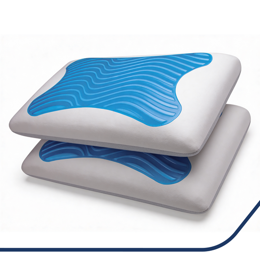 Kit 2 Travesseiros Nasa Gel Super Alto Luxo Unique