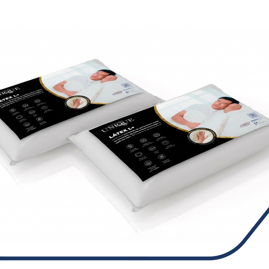 Kit 2 Travesseiros Sintético de Latex+ Unique Plumatex