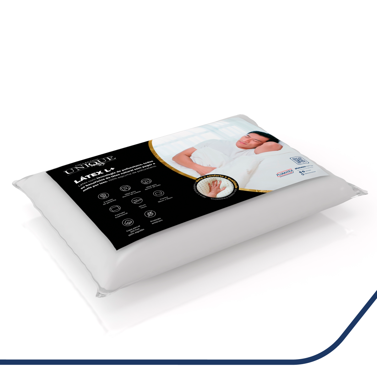 Travesseiro Sintético de Latex+ Unique