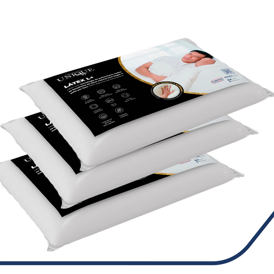 Kit 3 Travesseiros Sintético de Latex+ Unique