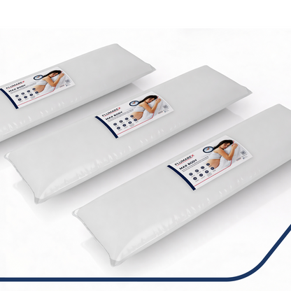 Kit 3 Travesseiros de Corpo Max Body Alpino 142x35x17
