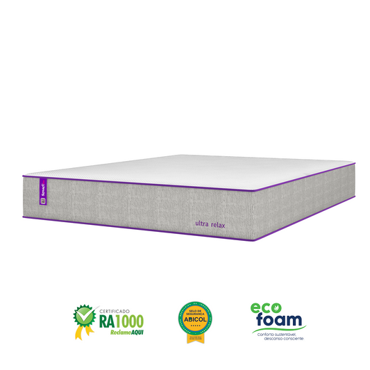 Colchão Queen Espuma Soft  158x198x28 ULTRA RELAX Smartz