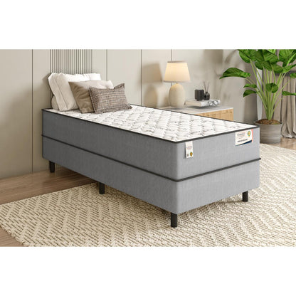 Cama Box Solteiro Conjugado Espuma 88x188x54 Plumatex