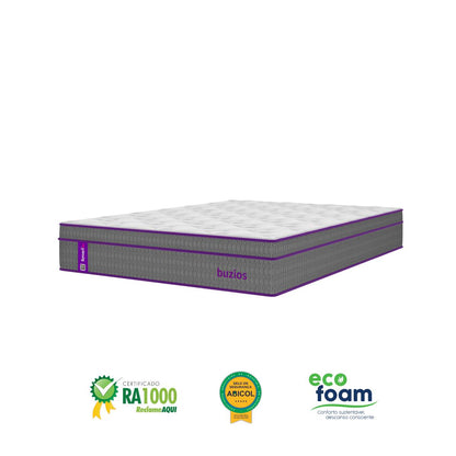 Colchão Casal Molas Ensacadas AG D80 138x188x25 BÚZIOS Smartz