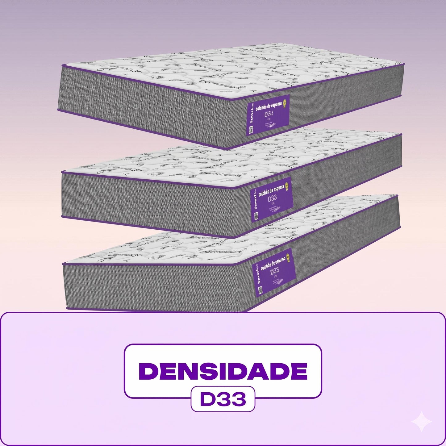 Cama Box com Colchão Solteiro Acction D33 88X188 Smartz