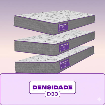Cama Box com Colchão Solteiro Acction D33 88X188 Smartz
