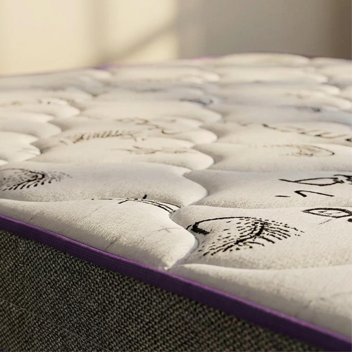 Cama Box com Colchão Solteiro D45  Ortovip 88x188x55 Smartz