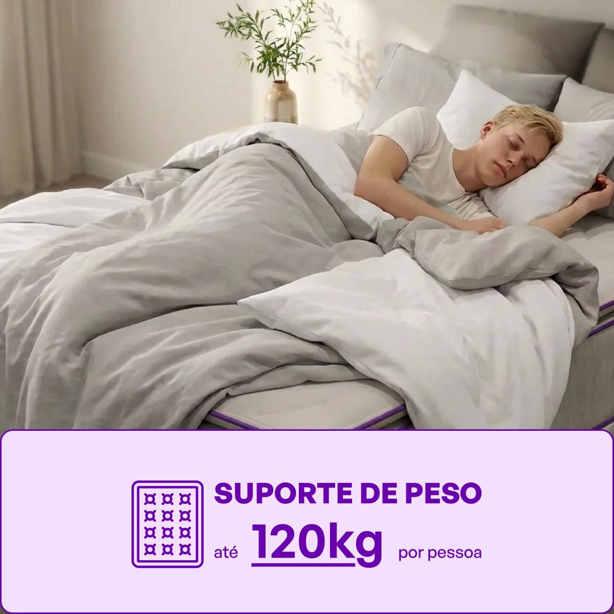 Cama Box Solteiro Com Colchão D26/D28 88x188 ATRIO Smartz