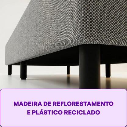 Base Solteiro King Size 108x198x25 Smartz