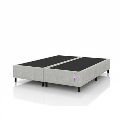 Cama Box Jaquard Cayambe Bege Queen 198x158x25 cm Smartz