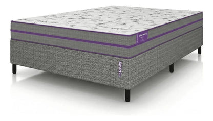 Cama box com Colçhão Casal D33 Ortovip 138x188 + Cama Pet 80X60 Smartz