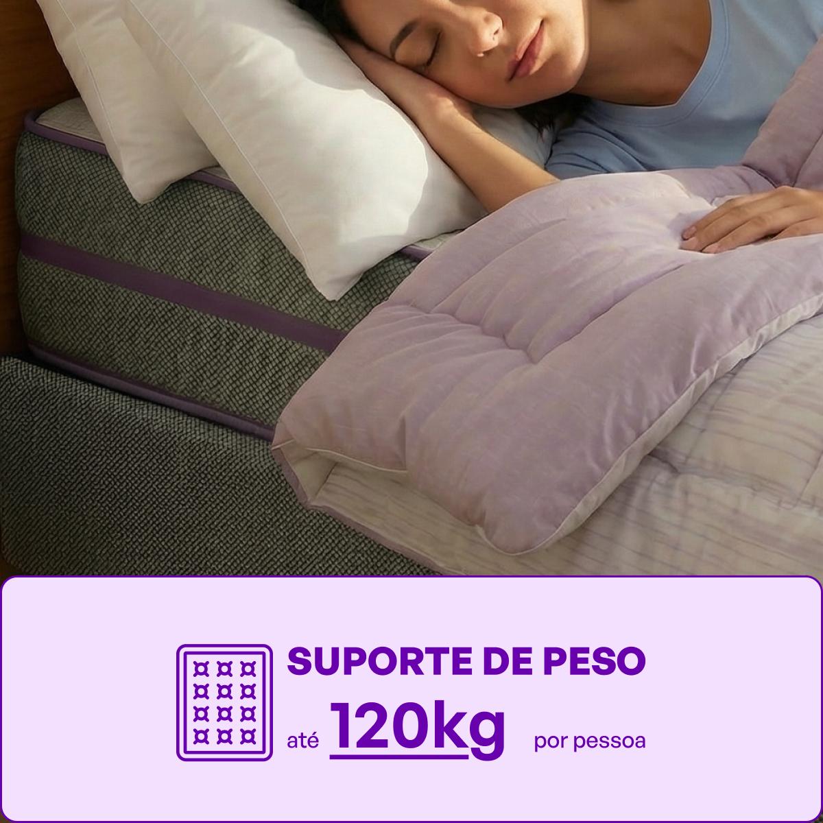Cama Box  com Colchão Solteiro D28   Acction 88x188 Smartz