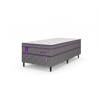 Cama Box com Colchão  Solteiro Molas  188x88x62   Búzios  Smartz