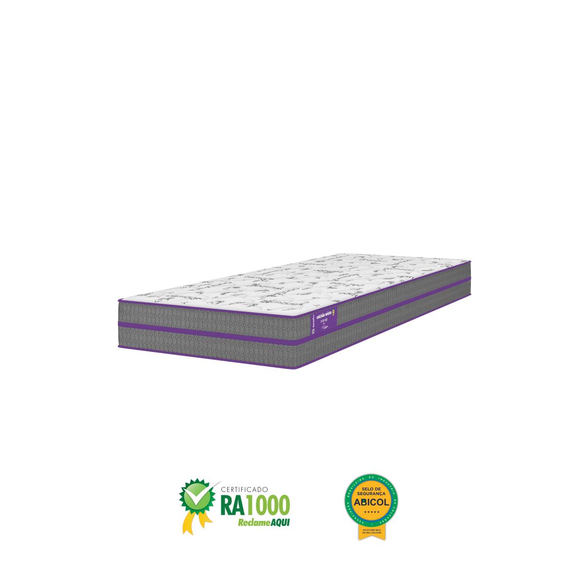 Colchão Solteiro D28 78x188x18 Ortovip Smartz