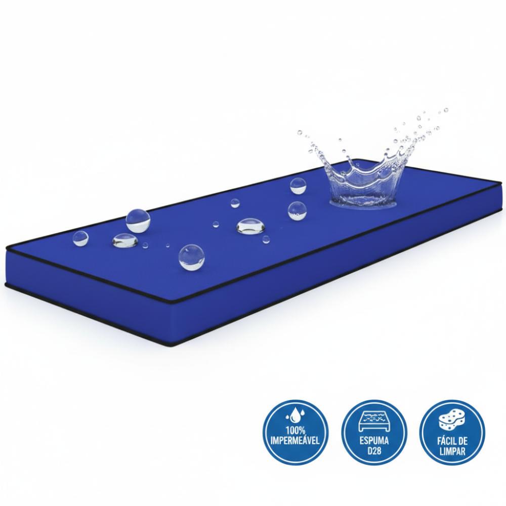 Colchão Alojamento Corino D28 Impermeável 88x188x12 Plumatex