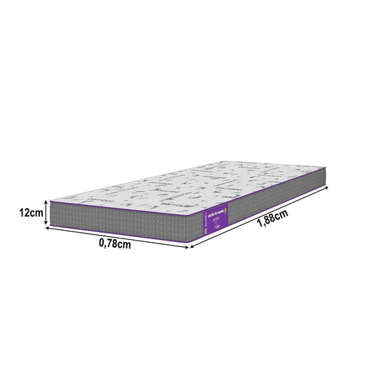 Cama Box com Colchão Solteiro  D28 Acction 78x188 Smartz