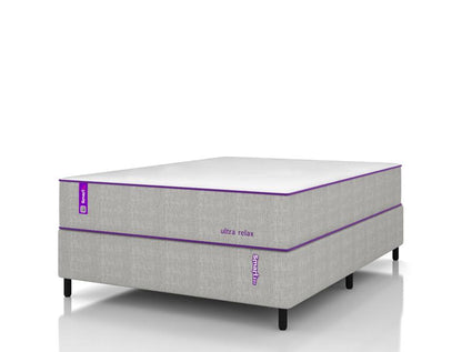 Cama Box  Casal Com Colchão D28+D25 138x188x28 Ultra Relax Smartz