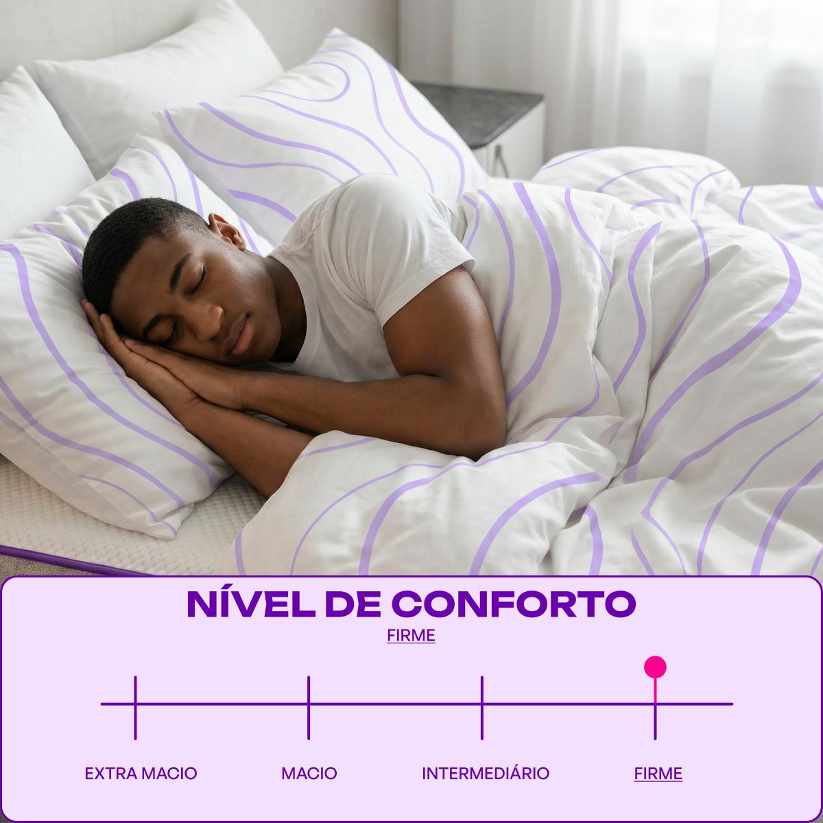Cama Box Solteirão Com Colchão D28+D25 108x198 Ultra Relax Smartz